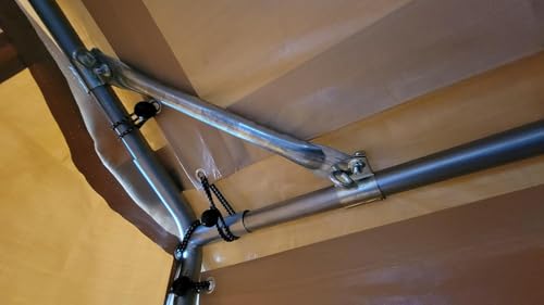 20” Angled Canopy Frame Support Bar Brace Frame Bracket Carport Pole Cross Beam Clamp for 1-1/2" Diameter Pipe EMT Pipe ONLY