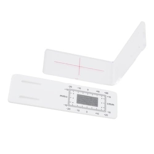 ViaGasaFamido Accurate ABS Acrylic Crack Monitor Gauge for Corner Monitoring Record Tool Standard Tell Tale Crack Measurement Device