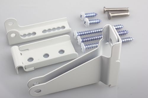 40201 White Storm Door Closer Bracket, Fits Andersen Emco Larson Pella - color: White