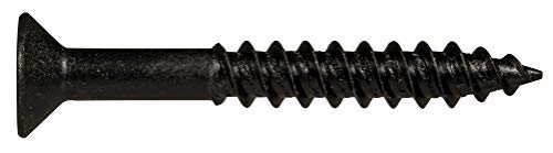 Hard-To-Find Fastener Phillips Flat Twinfast Wood Screws, Black Phosphate, Durable & Secure Indoor Wood Screws for Cabinets, Home Improvement, DIY, Construction, Interior Renovations, #10 x 1-1/2" - size: #10 x 1-1/2" Pack of 100