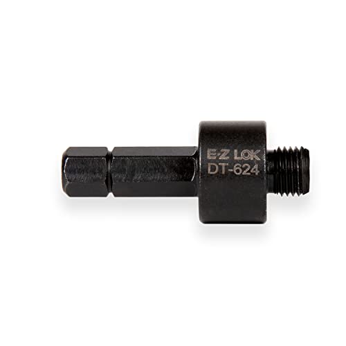 E-Z LOK 400-624 Threaded Inserts for Wood, Installation Kit, Brass, Includes 3/8-24 Knife Thread Inserts (5), Drill, Installation Tool - size: 3/8-24 (5 Count)