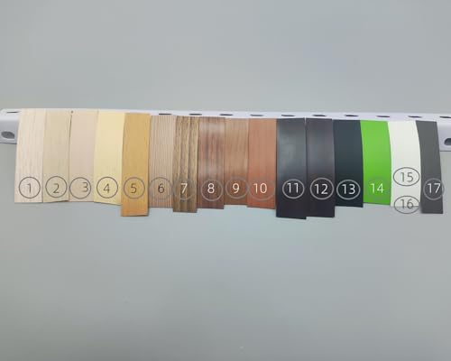 HGKJHFmelamine Edging Tape. pre Coated with hot melt Adhesive Flexible Veneer Edge Edging, Used for Cabinet and Furniture Maintenance (No25-black, 1.81cm*20ft) - color: No25-black, size: 0.71 in*20 ft