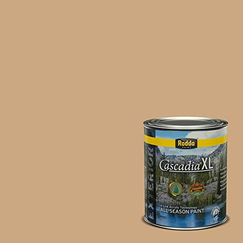 Rodda Paint CASCADIA XL Exterior Satin Paint & Primer in One, Quart, Loam - color: Loam, size: 32 Fl Oz (Pack of 1)