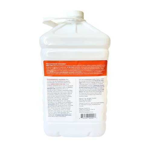 Orange Guard Home Pest Control with D-Limonene | All-Natural Food Grade Orange Peel Oil for Bugs, Ants, Roaches, Fleas, Palmettos and Silverfish - 1 Gallon