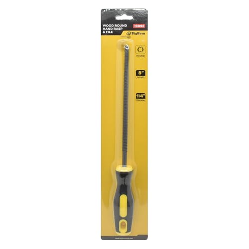 Big Horn 19892 8-Inch Wood Round Rasp File - Coarse