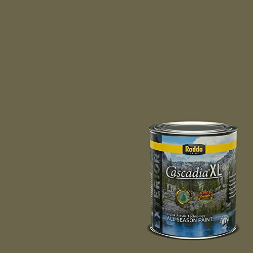 Rodda Paint CASCADIA XL Exterior Satin Paint & Primer in One, Quart, African Queen - color: African Queen, size: 32 Fl Oz (Pack of 1)