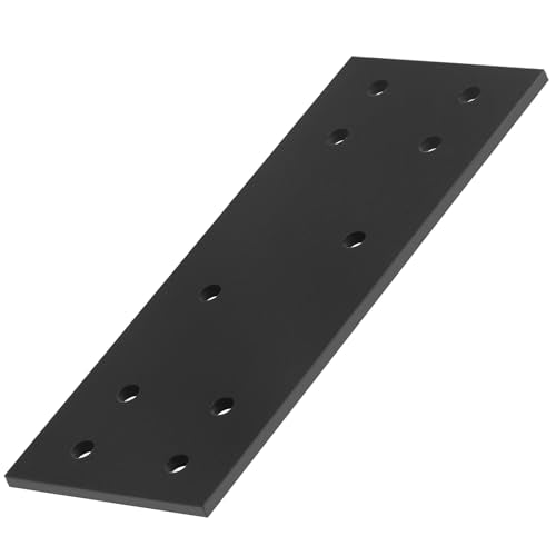 2 PCS Flat Mending Plate for 8x8 Post, Splice Bracket 6-Gauge Heavy Duty