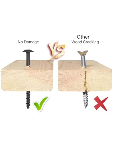 IMSCREWS #14 x 5 inch Black Wood Deck Screws Epoxy Coated Carbon Steel T30 Star Drive Large Washer Head Timber Screws Heavy Duty Structural Fasteners 100 Pack - color: Black, size: #14 x 5"