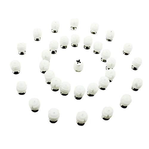 Plastic Hinge Dowel Inserts with Screws 100 Pack