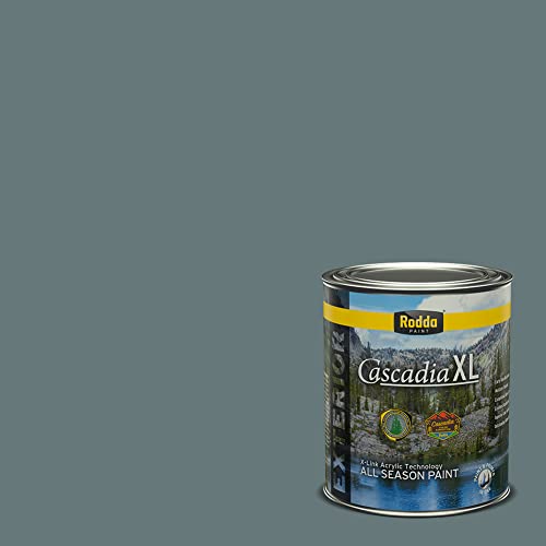 Rodda Paint CASCADIA XL Exterior Satin Paint & Primer in One, Quart, Paradise City - color: Paradise City, size: 32 Fl Oz (Pack of 1)
