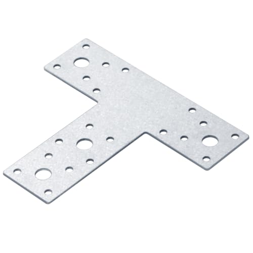 10 PCS T Bracket for 4x4 Wood, T-Strap Connector for Deck Pergola