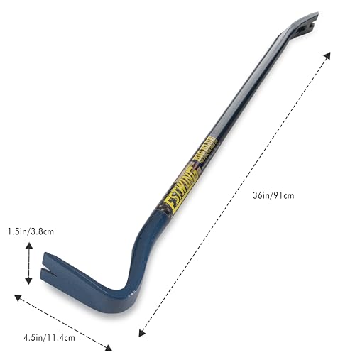 ESTWING Gooseneck Wrecking Bar PRO, 36" Crowbar, EWB-36PS - size: 36" (Inches)