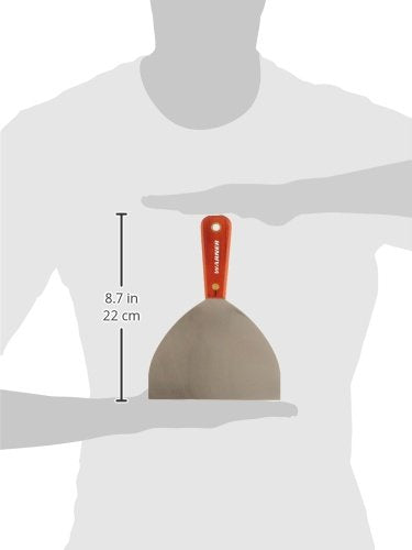 Warner 6" Full Flex Putty Knife, Carbon Steel Blade, Rosewood Series, 637 - size: 6 Inch, style: Full Flex