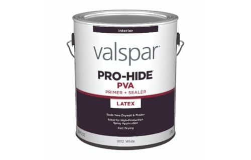 Valspar 91112 White Pro-Hide Interior Latex PVA Primer & Sealer, 1 Gallon - size: 1 Fl Oz (Pack of 1), style: INTERIOR LATEX