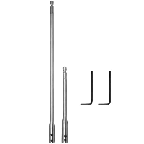 4 Pcs 1/4 Inch Extension Set, 6 And 12 Inch, With Hex Keys
