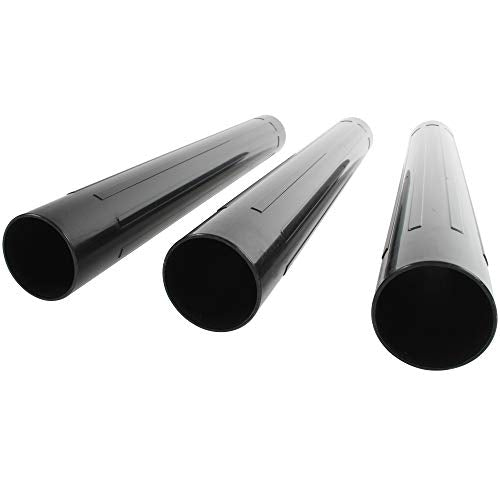 Cen-Tec Systems 61325 3-Piece Extension Wet/Dry Shop Vacuum Wand Set with Handle, Black - size: 3 Wand and Handle Set