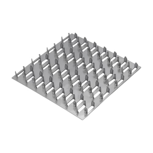 20 Pack 4x4 inch Truss Plate, Truss Mending Plate with 8mm Nail Teeth - size: 4x4 inch