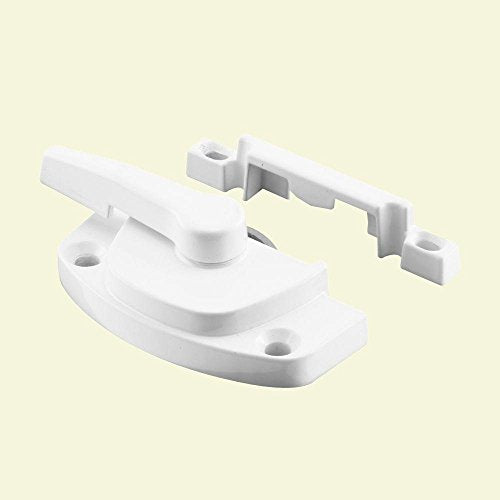 Prime-Line F 2754 Sash Lock, 1-7/8 In. Hole Centers, Fits Single and Double Hung Windows, Diecast, White, (Single Pack)