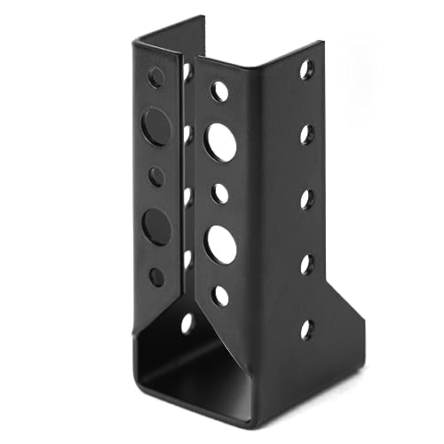 GBGS 6 Pack 2x6 Concealed Joist Hangers,14 Gauge,Black