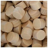 WidgetCo 3/8" Maple Wood Plugs, Face Grain