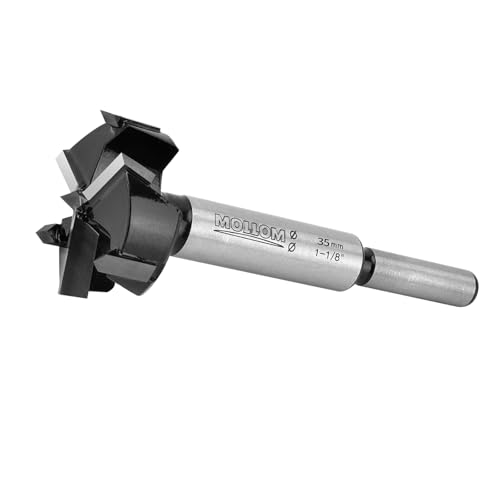 Mollom 35mm (1-3/8") Triple Flute Carbide Forstner Drill Bit - size: 35mm | 1-3/8"