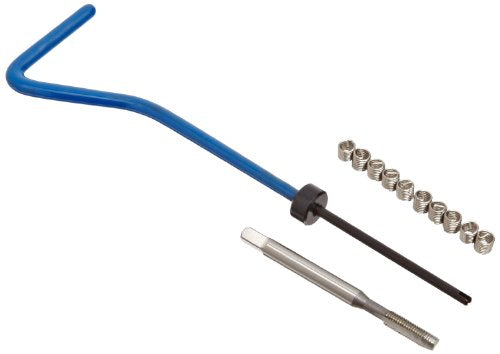 E-Z Lok EK20210 Helical Threaded Insert Kit, 304 Stainless Steel, #4-40 Thread Size, 0.112" Installed Length (Pack of 10) - size: #4-40 Thread Size, 0.112" Installed Length, style: Pack of 10