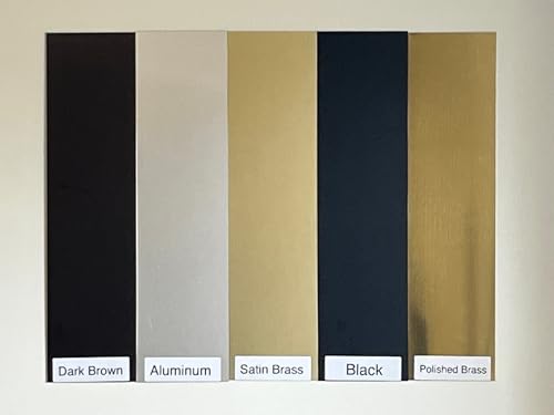 Protection Plates/Push Plates (Black, 4 x 18) - color: Black, size: 4 x 18
