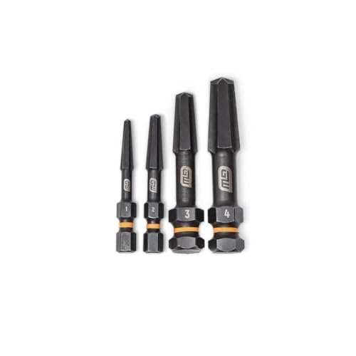 GEARWRENCH 4 PC. Bolt Biter Screw Extraction Set - 84787, Chrome, Large - size: Large, style: 4 Piece