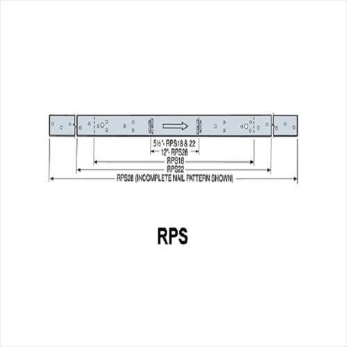 (50 Count) Simpson Strong-Tie RPS22 1-1/2-Inch x 22-5/16-Inch Retro Plate Strap