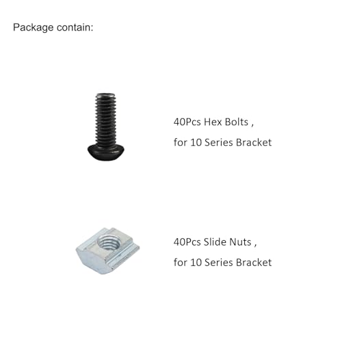 20 Pcs 1010 Aluminum Extrusion Hardware Accessories Corner Brackets - style: 20Pcs only Black Bracket