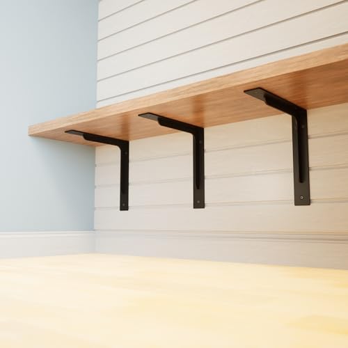 The Original Contractor Utility Bracket (16 x 16 Inches) for Professional Contractors, Securing Shelving, Custom Projects, Heavy Duty Utility Brackets, Steel Construction, Proudly Made in The USA - size: 16 x 16 Inches