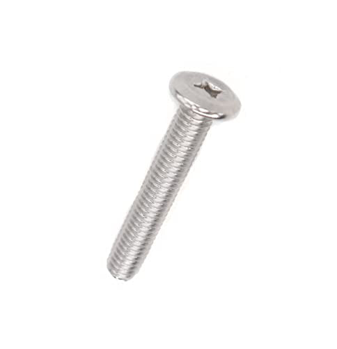 cSeao 12pcs M6 55mm Phillips Bolts Machine Screws 304 Stainless Steel for Furniture Connecting Table Bed - size: M6x55mm 12pcs, style: Phillips