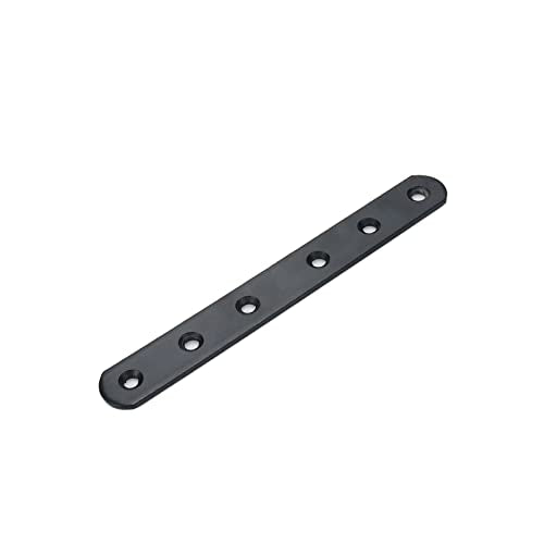 Straight Braces 6.3-inch Long Black Repair Plate Brace Mending Plate -4pcs - size: 6.3" x 0.8"