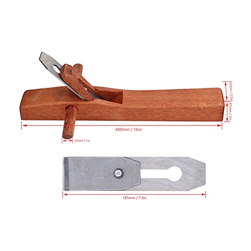 Hand Planer Hand Held Bench Wooden Carpenter Woodcraft Tool For Wood Planing Trimming, Smoothing(400)