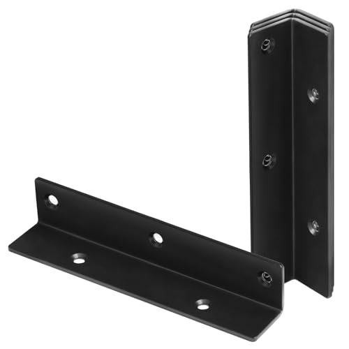 4 Pack 7" Wide Corner L Bracket, Stair Stringer Hanger - size: 7"
