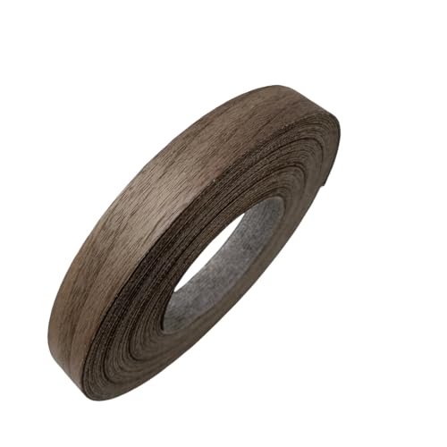 Black Walnut Edge Banding Wood Veneer Sheet,3/4 inch x50ft, Preglued Iron-On with Hot Melt Self Adhesive Edgebanding Strip, Flexible Wood Tape for Cabinet Plywood Furniture - size: 3/4" x50'