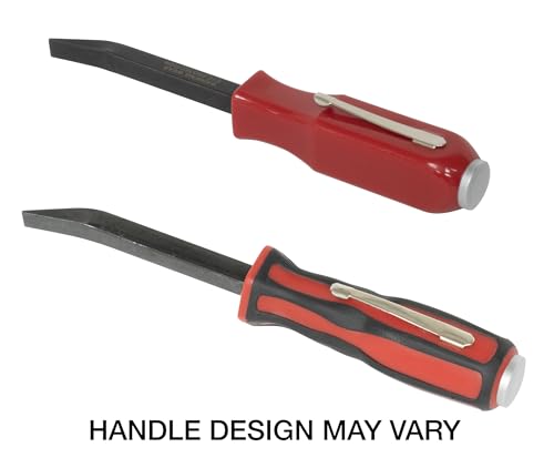 Lisle 35100 1/4" Pry Bar with Pocket Clip and Strike Cap - style: 1/4" Pry Bar with Strike Cap