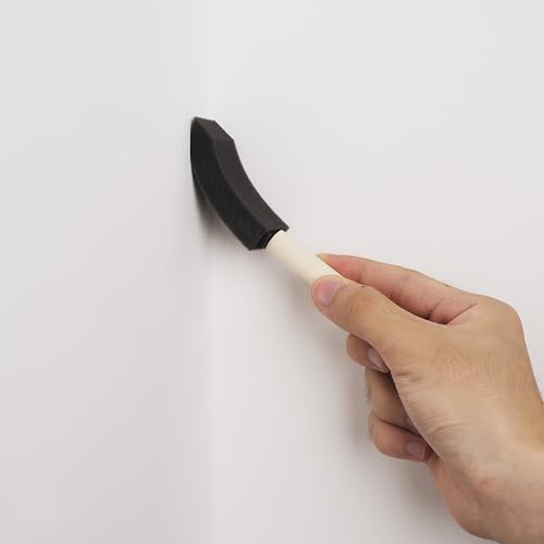 Bates Foam Paint Brushes, 1", 12 Pack - Sponge Brushes for Painting, Staining, and Mod Podge - color: Black, size: 1 inch, 12 Pack