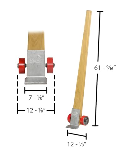 Vestil PLB-5 Wood Pry Lever Bar 5 Ft. Height 4,250 Lb. Capacity Brown
