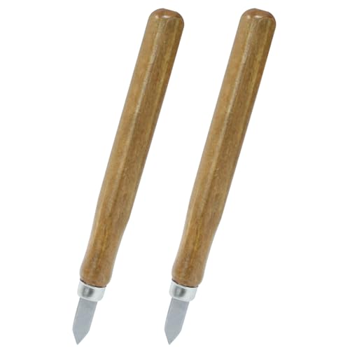 2 Pack Wood Carving Knives, Double Bevel Woodworking Marking Knife