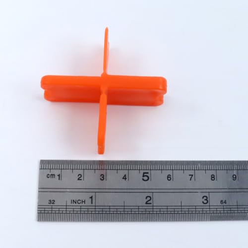 8PCS Deck Spacers Tool Set, 4 Thicknesses Deck Spacers 1/16", 1/8", 3/16", 1/4", Deck Board spacers for Pressure Treated Composite Decking, PVC & Hardwood Boards (Orange) - color: Orange