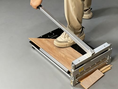 Heavy Duty Laminate/Vinyl Plank Cutter 13" With A replacement blade - Provides Clean, Splinter-Free Cuts on Laminate, Vinyl, Hardwood, Parquet, Siding & More - Double the time! - style: Heavy Duty Floor Cutter+Extra Blade