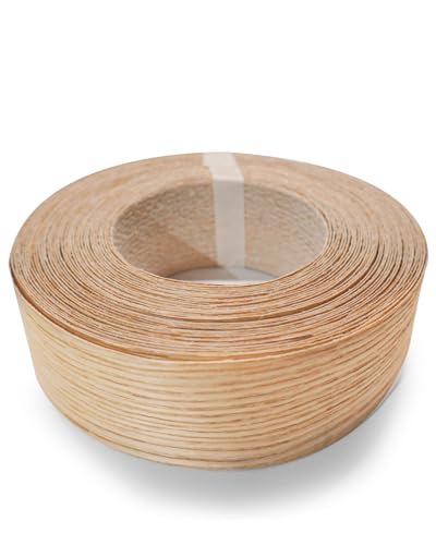 HGKJHF2 inch x 50foot roll pre Coated with hot melt Adhesive Solid Wood Flexible Veneer Edging, Simple Iron Solid Tape for Cabinet Repair and Furniture Repair (No(4)-Red Oak, 2in*50ft) - color: Red Oak, size: 2in*50ft*50ft