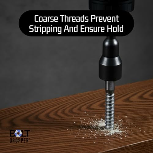 Bolt Dropper 1/2" x 3" Stainless Hex Head Lag Bolt Screws, (10 Pack), 304 (18-8) Stainless Steel Coach Bolts/Large Screws for Wood with Plain Finish by Bolt Dropper - size: 1/2" x 3"