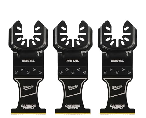 Milwaukee Open-Lok 3.58 in. L X 1-3/8 in. W Carbide Open-Lok Oscillating Blade Extreme Material 3 pk