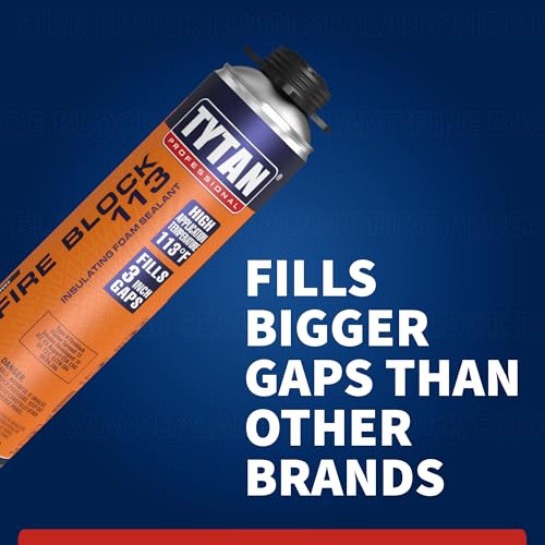Fire Block 113 Orange Fire Blocking Foam Sealant - 24oz Gun Foam for Gaps, Cracks, Walls, Joints, Electrical Outlets & PVC Pipe - Extreme Heat Polyurethane Spray (12 Pack) - style: 12 Pack