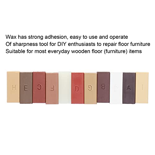 Floor and Furniture Cracks Repair Kit with Easy Usefully Melting Tool Sandable and Quick Drying Wax Filler for Hardwood Matches Maple Oak Cherry Walnut and Mahogany