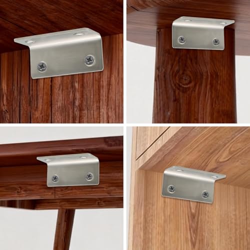 4 Pcs Corner Brace Angle Bracket, 2.36"x 1", Silver - size: silver,2.36"x 1"