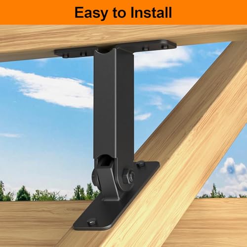 Heavy Duty Roof Riser Brackets Kit, 3 PCS Adjustable Angle Pergola Brackets - color: B, size: 3pcs