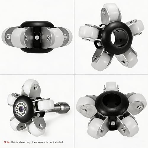 Sewer Camera Guide Wheel, 23mm 0.9" Roller Skid for Pipeline Inspection